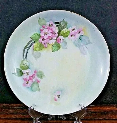 Buy Vintage HUTSCHENREUTHER Porcelain Plate Hand Painted Apple Blossoms Bavaria • 12.78£