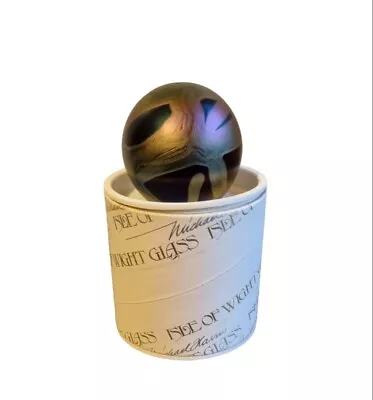 Buy Beautiful Isle Of Wight Paperweight Small Globe With Box Black • 29.99£