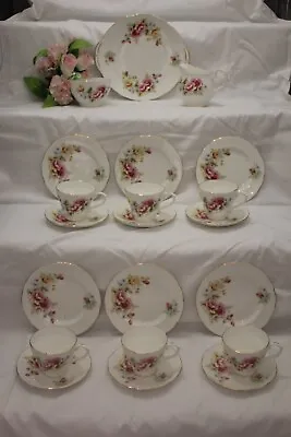 Buy 10616? Beautiful Vintage Duchess Bone China Tea Set Unused Roses • 35£
