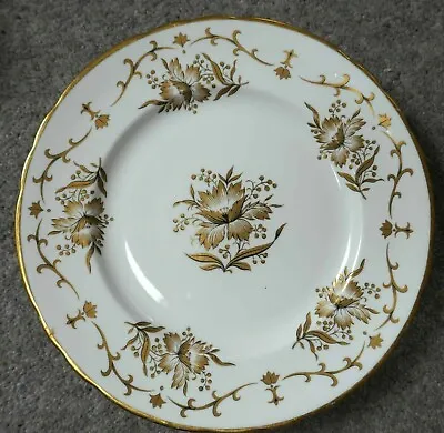 Buy Vintage TUSCAN Bone China Plate ROYALTY Gold White - Made In England • 6£