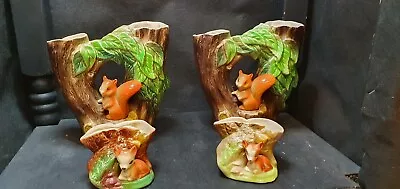 Buy Hornsea And Withnersea Red Squirrel Fauna Vases X 4 • 5£