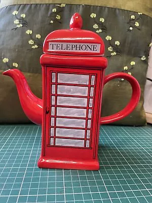 Buy Vintage Price & Kensington Red British Telephone Box Teapot Collectible C.1980 • 15£