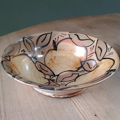 Buy Eden Pottery Irish Studio Art Pottery Ceramic Terracotta Handmade Apple Leaves • 16£