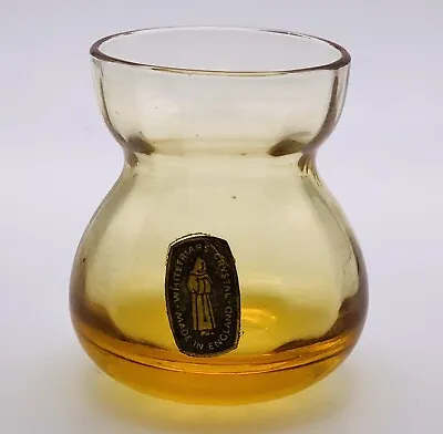 Buy Whitefriars Small Hyacinth GoldGlass Vase With Label Designed By Geoffrey Baxter • 28£