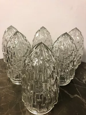 Buy 1960s GLASS LAMP SHADE FLAME, ICICLE SHAPE ART DECO (Screw In Type)  • 8.99£