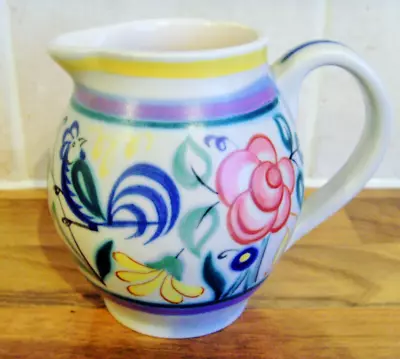 Buy Poole Pottery Traditional Ware Jug With Blue Cockeral Design • 8.99£