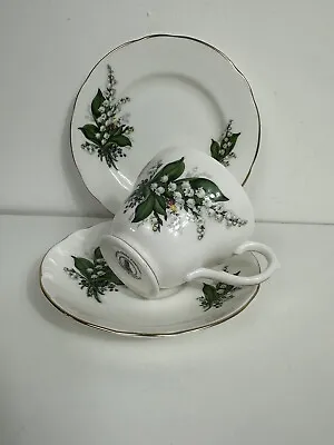 Buy Fenton China Co Lily Of The Valley Bone China Trio Made In England • 12.99£