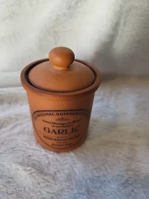 Buy Henry Watson Pottery The Original Suffolk Canister Garlic Terracotta  • 8£