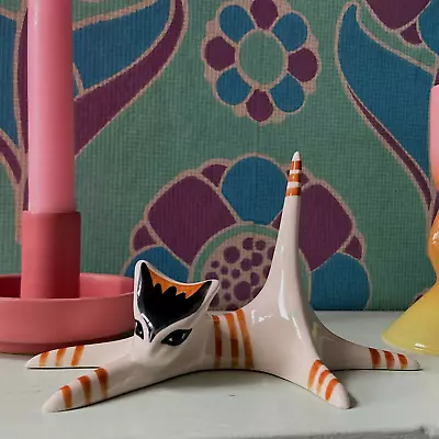 Buy Vintage Jersey Pottery Stylised Cat Ornament • 38£