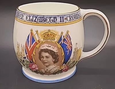 Buy Queen Elizabeth II 1953 Mug Aynsley Cup Souvenir Coronation Bone China Vintage • 14.99£