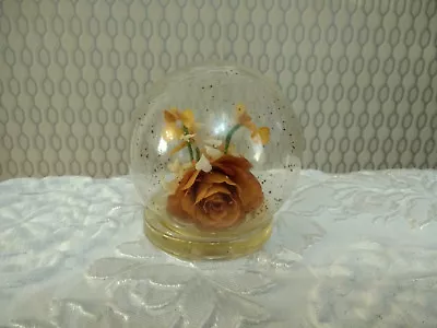 Buy Small Flower In Glass Globe Decorative Ornament Paperweight Room Home Decor • 14.95£
