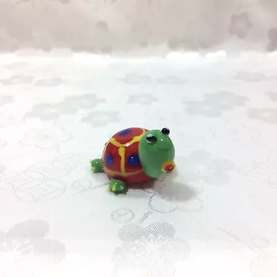 Buy Glass Work Small Tiny Turtle Red Green 4cm/1.5” X 2cm/0.8” X 3cm/1.2” (a) • 10£