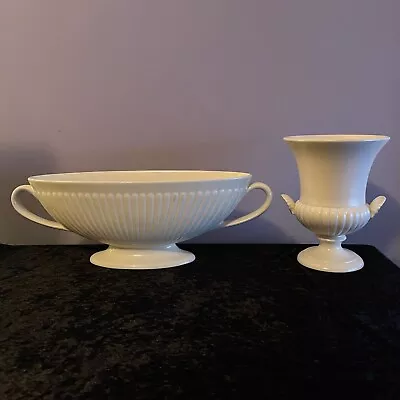 Buy Wedgwood Classic Etruria XL 16 X 5 Inches Mantle Vase & 7 X 5.5 In Pedestal Vase • 49.99£