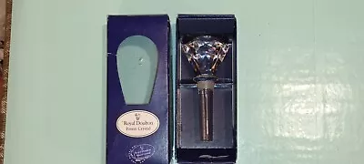 Buy Vintage Royal Doulton Finest Crystal Bottle Stopper • 10£