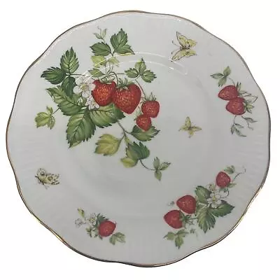 Buy Vintage Queens Rosina China Virginia Strawberry Dessert Plate 8-1/8  • 17£