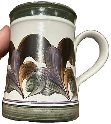 Buy Denby Stoneware Handpainted Tankard Mug Cup Trisha Seal Retro • 14.99£