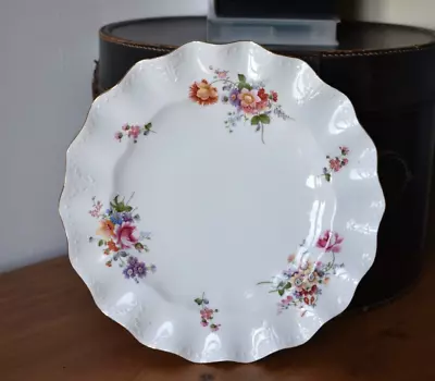 Buy Royal Crown Derby Posies Cake Plate Scalloped Edge Made In England (K) • 12£