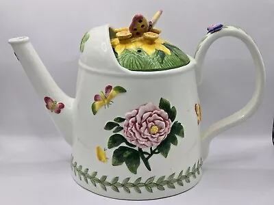 Buy Portmeirion Botanic Garden Watering Can Teapot Butterflies Flowers 2.75pt/1.65qt • 34.57£
