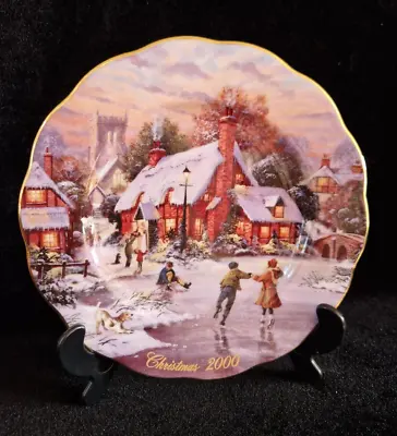 Buy Charming Ltd. Ed. Royal Doulton Collector Plate  The Frozen Pond  Christmas 2000 • 9£