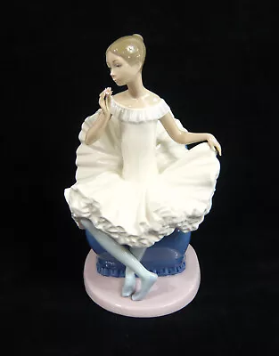 Buy Vintage Nao By Lladro 'A Dream Come True' Ballerina Sat In Chair Figurine • 59.50£