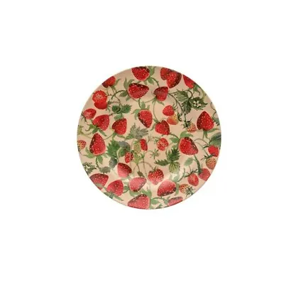 Buy Emma Bridgewater Strawberries  Picnic Plate Rice Husk 255mm (d) • 11.49£