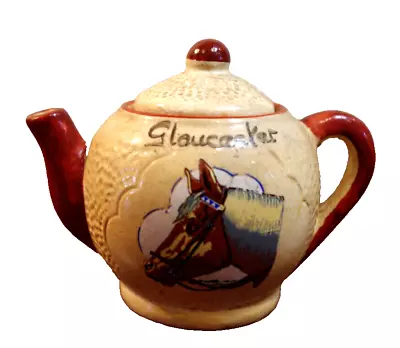 Buy Vintage Manor Ware Souvenir Of Gloucester Tea/Mustard Pot With Horse Motif • 2£