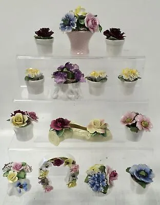 Buy Vintage Decorative China Flower Pots Bundle X14 Radnor Aynsley Royal Adderley  • 10.49£