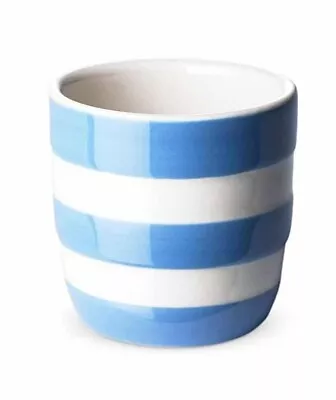 Buy 4x Cornishware British Blue White Stripe Ceramic Straight Sided Egg Cup • 27£