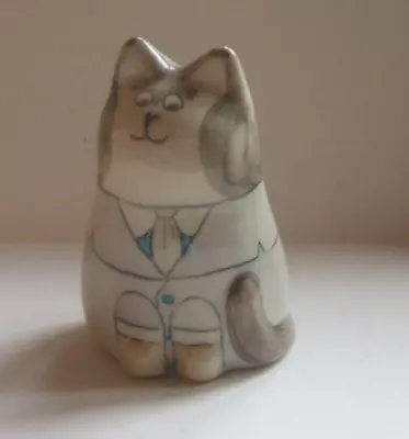 Buy 3½  Joan De Bethel Rye Pottery Hand Painted  Tom Cat  Free Post • 39£