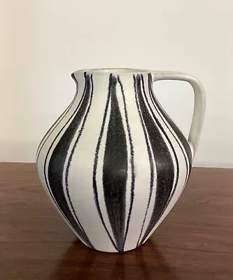 Buy Vintage Mid Century 1950s West German Marschner Kunsttopferei Striped Jug Vase • 30£
