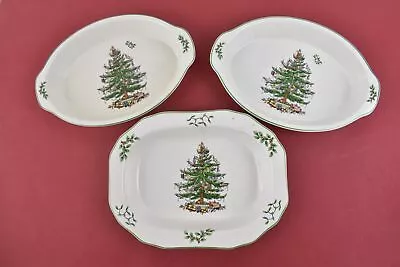 Buy Bundle Of Spode Christmas Tree Serving / Roasting Dishes China Tableware • 19.99£