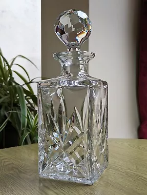 Buy Vintage Edinburgh Crystal Decanter Large Diamond Fan Cut Heavy Quality Beautiful • 29.50£