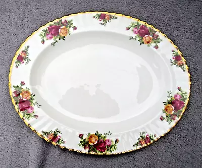 Buy Royal Albert Old Country Roses Oval Turkey / Meat Platter 14  X 11  Excellent • 23.99£