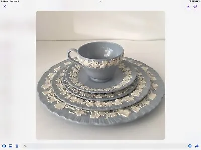 Buy Wedgwood Queens Ware, Cream On Lavender, 5 Piece Place Setting,  Mint Condition • 125.47£
