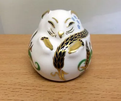 Buy Royal Crown Derby Paperweight, Sleeping Dormouse, Silver Stopper. • 35£