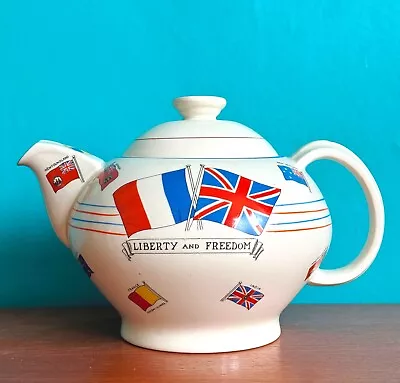 Buy WW2 'Liberty & Freedom' Crown Ducal Teapot • 125£