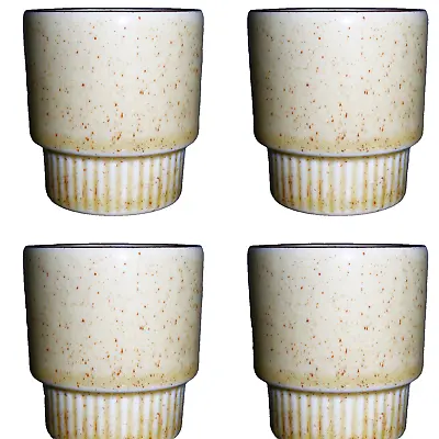 Buy Poole Pottery Broadstone Pattern Set Of 4 Egg Cups Made In The Compact Shape • 16£