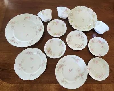 Buy Haviland France Floral Plates Cups Saucers Mismatched Scalloped Fine China • 38.36£