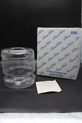 Buy Princess House 2 Piece Crystal Jar #496 With Original Box • 11.38£