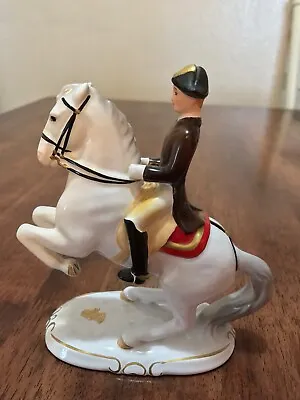 Buy VNTG Keramos Wien Lipizzaner Horse Rider Levade 5478 Austria Porcelain Figurine • 144.07£