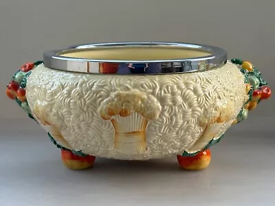 Buy Newport Pottery / Clarice Cliff Celtic Harvest Design Fruit Bowl Barbola 7094 • 19£