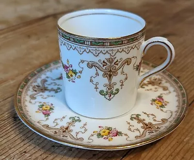 Buy Antique Aynsley Bone China Floral And Swag Coffee Can And Saucer 16199 Pattern • 7.99£