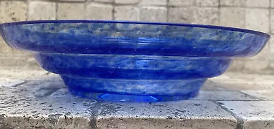Buy Kosta Boda Sweden Signed Art Glass Designer Ann Wahlstrom Blue Mezzo Bowl Dish • 22£