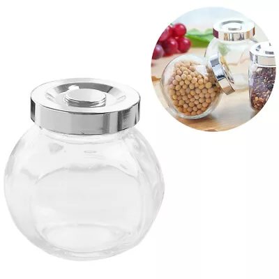 Buy 2 Pcs Candy Storage Jar Pasta Jar Crystal Canister Nut Storage Jar • 16.25£