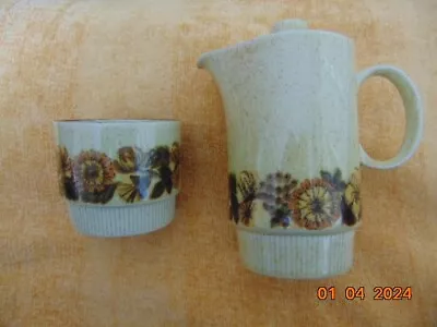 Buy Poole Pottery, Thistlewood. Coffee Pot & Sugar Bowl. Used • 4£