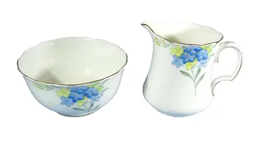 Buy Fenton China Gillyflower Pattern Open Sugar Bowl & Creamer • 13£