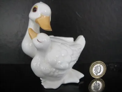 Buy Vintage Royal Osborne White Bone China Pair Of Ducks Mother And Baby Tmr 5573 • 22.99£