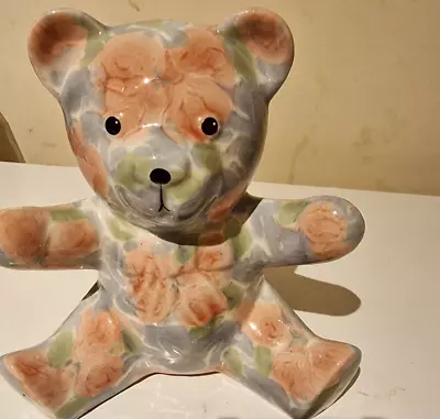 Buy Park Rose Pottery - Floral  Teddy Bear Figurine • 28£
