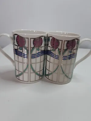 Buy Scottish DUNOON Stoneware CLYDE Charles Rennie Mackintosh Style Mugs  Never Used • 10.99£