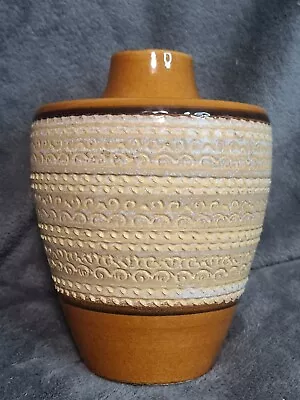 Buy West German Pottery Vase 40-19 Brown & Beige Glazing 8  Tall  • 24.95£